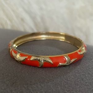 Kate Spade Orange and Gold Starfish Bangle